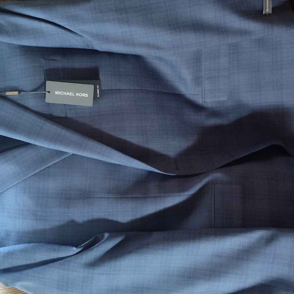 Michael Kors Men's Blue Suit Jacket